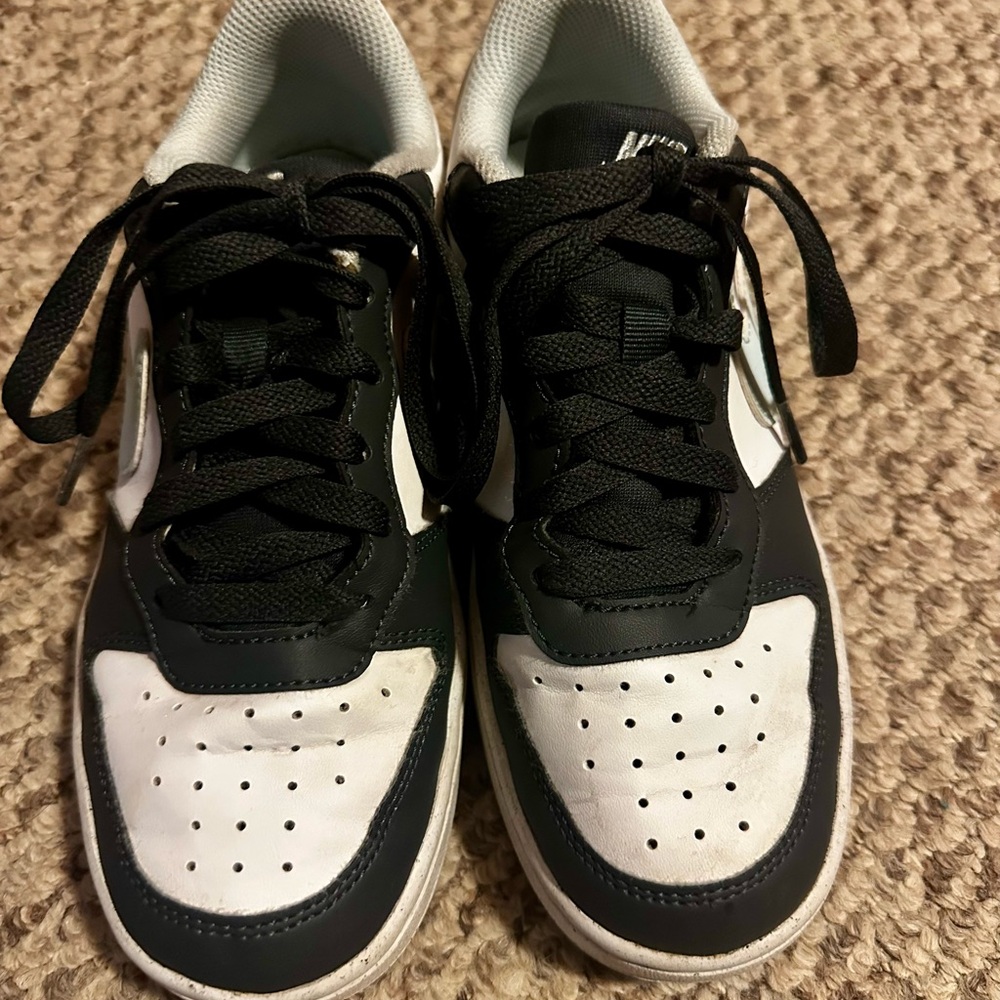 Nike Dark Gray and White Low-Top Sneakers